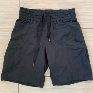 Lululemon: Long Black shorts, sz 4